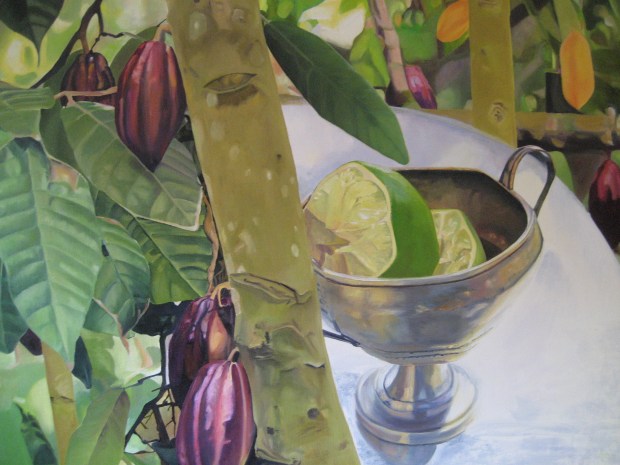 "Cocao & Lime"  4' x 4'  Oil  $2,800 -- SOLD