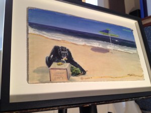 "Special Delivery"  21" x 11"  Oil on cardboard  $325 -- SOLD