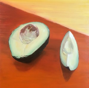"Avocado", 12" x 12", Oil on board, $475